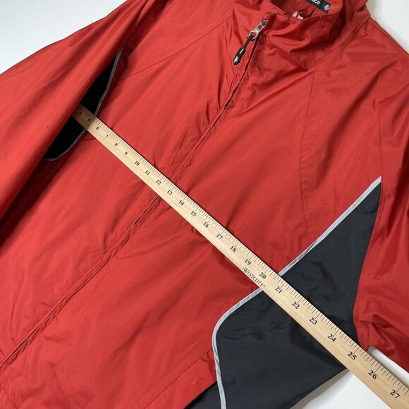 Sunice Golf Windbreaker Rain Jacket Men’s Size Large Red - Picture 11 of 12